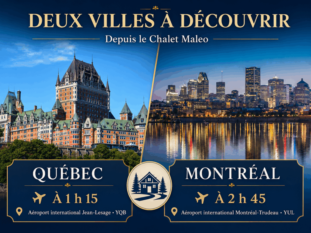 Envie de visiter Québec ou Montréal?